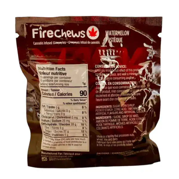 FIRE CHEWS - (1000-MG-THC) WATERMELON