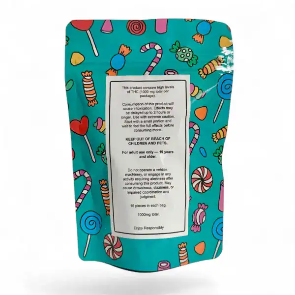 YA YA MAN GUMMIES - (1000-MG-THC) SOUR CHERRY SLICES