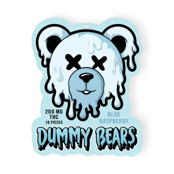 DUMMY BEARS GUMMYS (200-MG-THC) - BLUE RASPBERRY