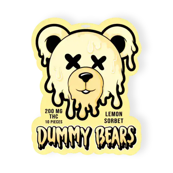 DUMMY BEARS GUMMYS (200-MG-THC) - LEMON SORBET