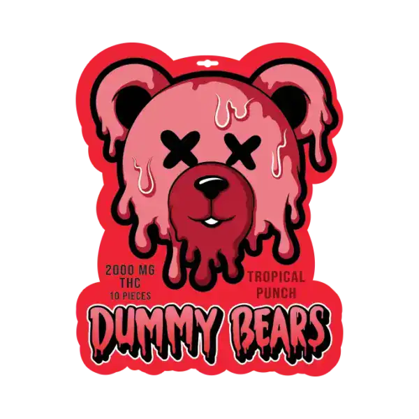 DUMMY BEARS GUMMYS (2000-MG-THC) - TROPICAL PUNCH