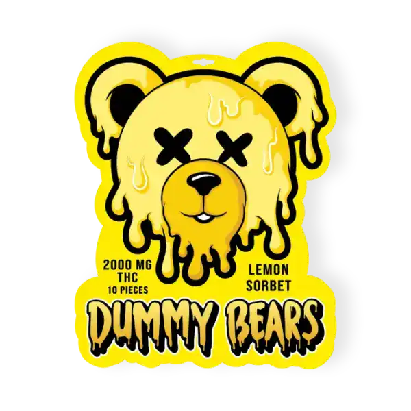 DUMMY BEARS GUMMYS (2000-MG-THC) - LEMON SORBET