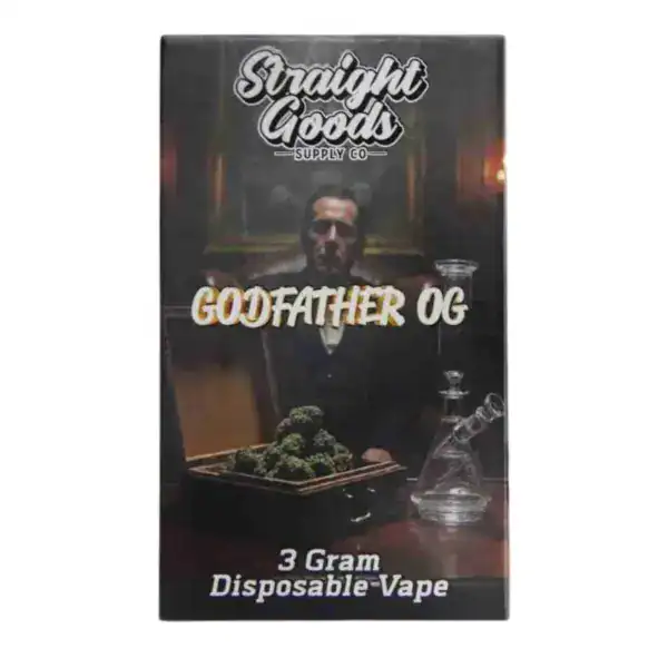 STRAIGHT GOODS DISPOSABLE VAPE - GOD FATHER OG (3 GRAM)