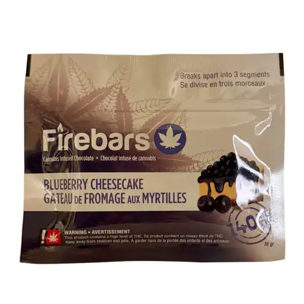 FIRE BARS - (140-MG-THC) BLUEBERRY CHEESECAKE